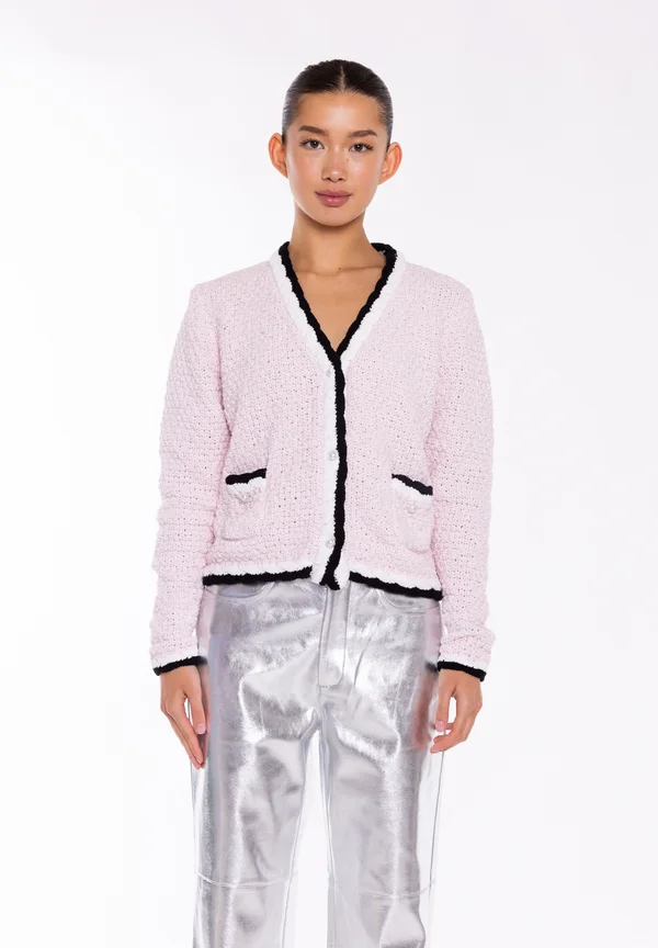Strickjacke - pink multi