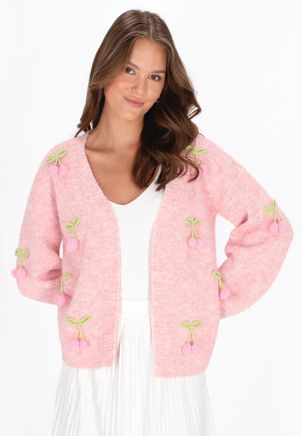 Strickjacke - pink