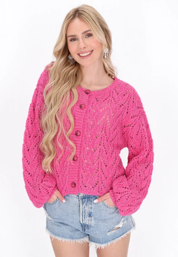Strickjacke - pink