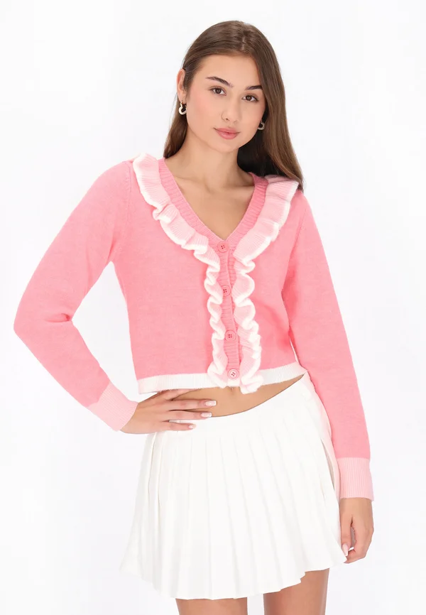 Strickjacke - pink