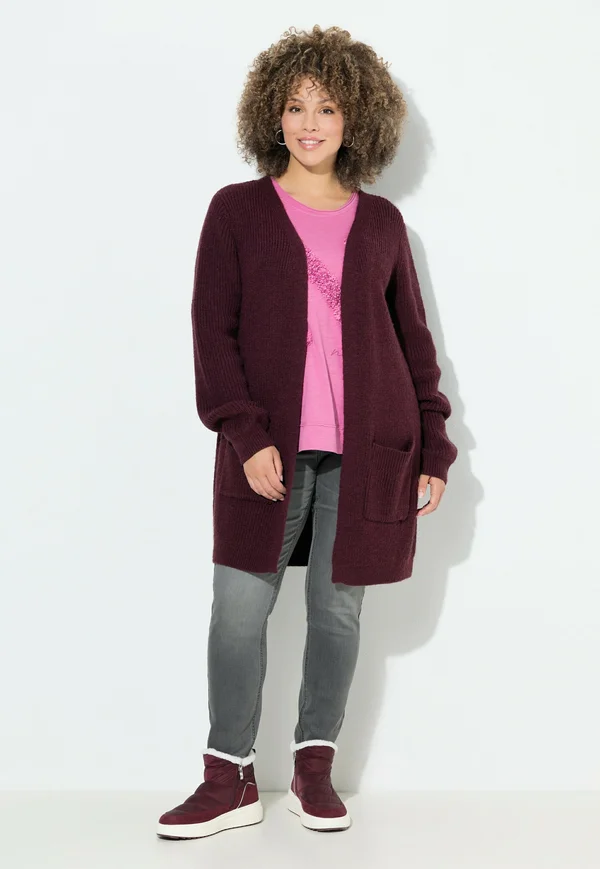 Strickjacke - plum