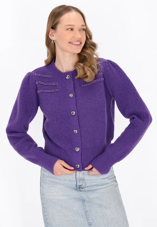 Strickjacke - purple