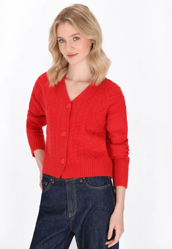Strickjacke - red