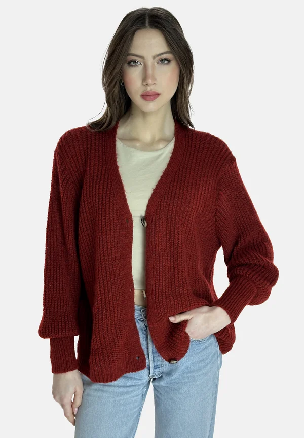 Strickjacke - red