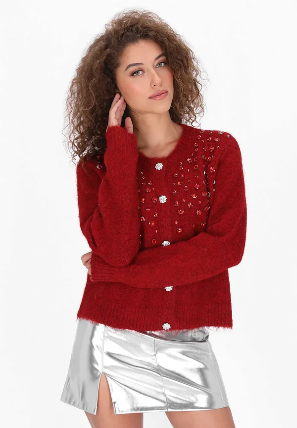 Strickjacke - red