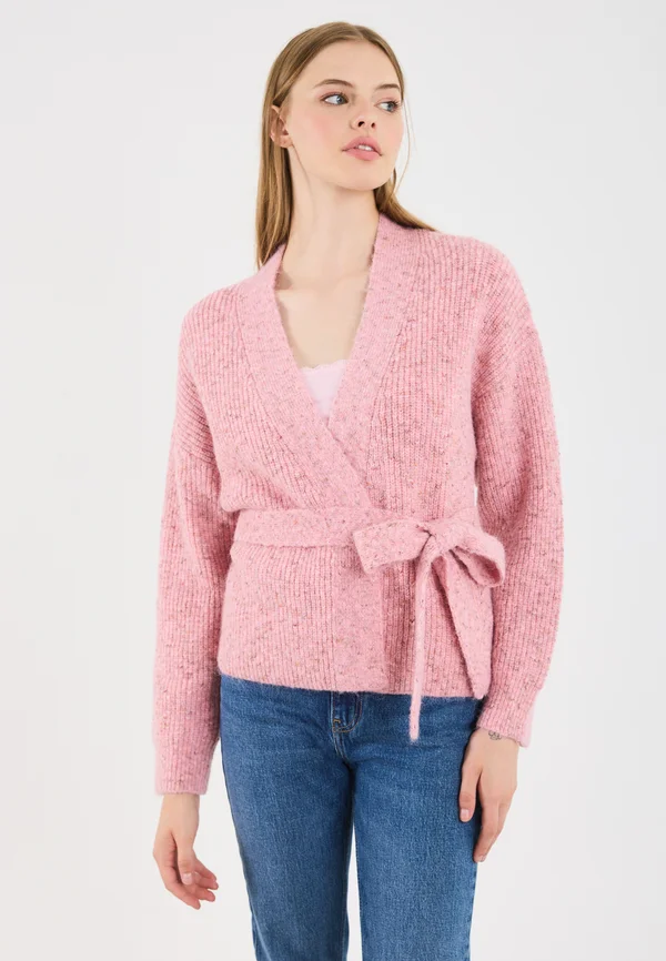 Strickjacke - rose melange