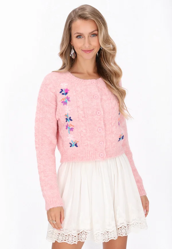 Strickjacke - rose
