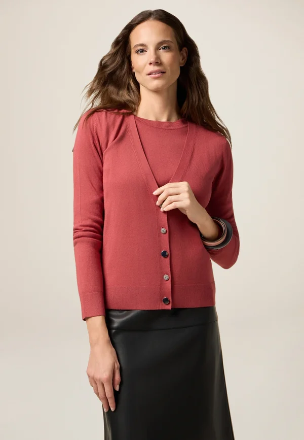 Strickjacke - rosso
