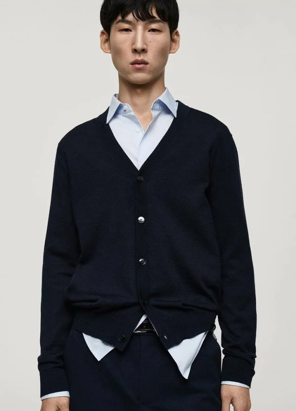 Strickjacke - royal blue