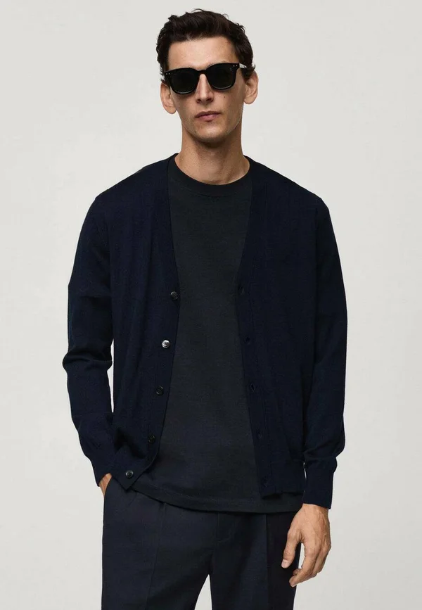 Strickjacke - royal blue