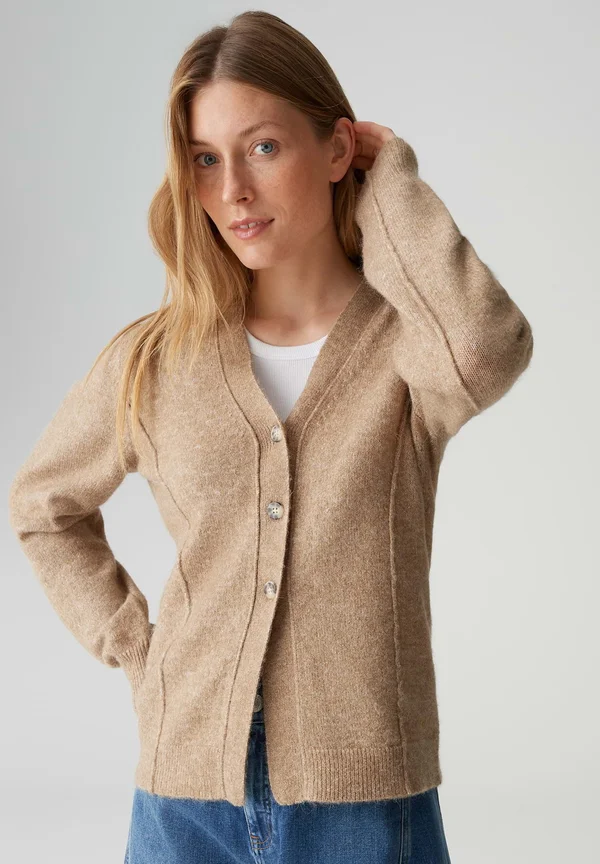 Strickjacke - salted caramel