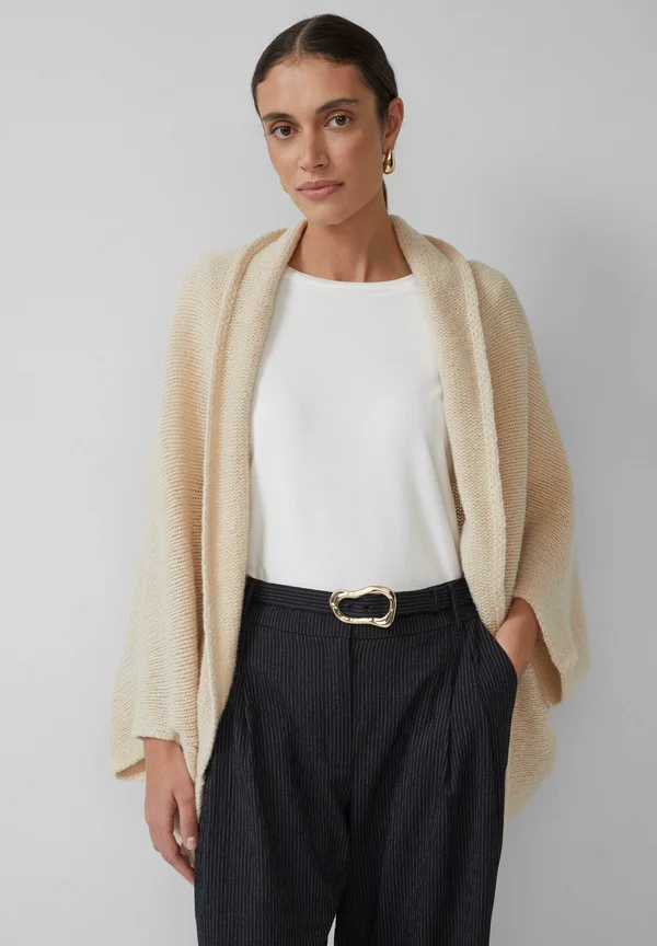 Strickjacke - sandfarben