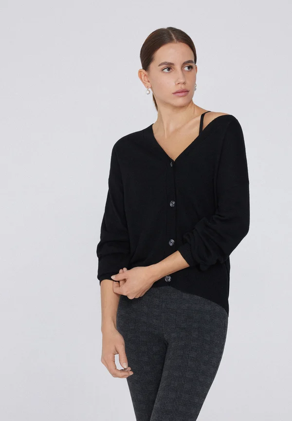 Strickjacke - schwarz black