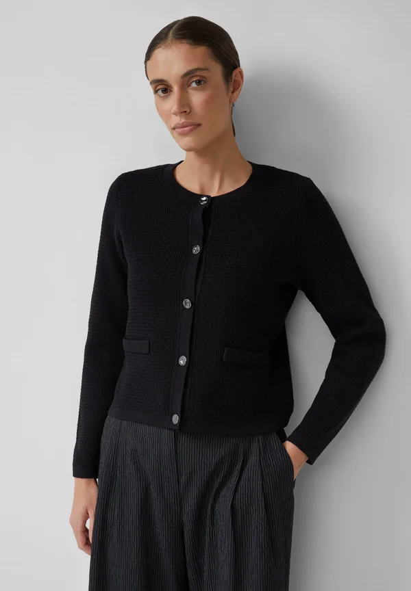 Strickjacke - schwarz
