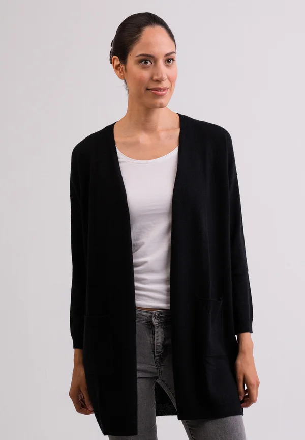 Strickjacke - schwarz