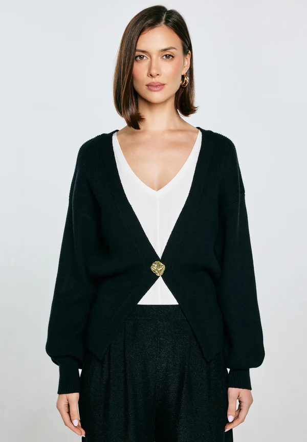 Strickjacke - schwarz