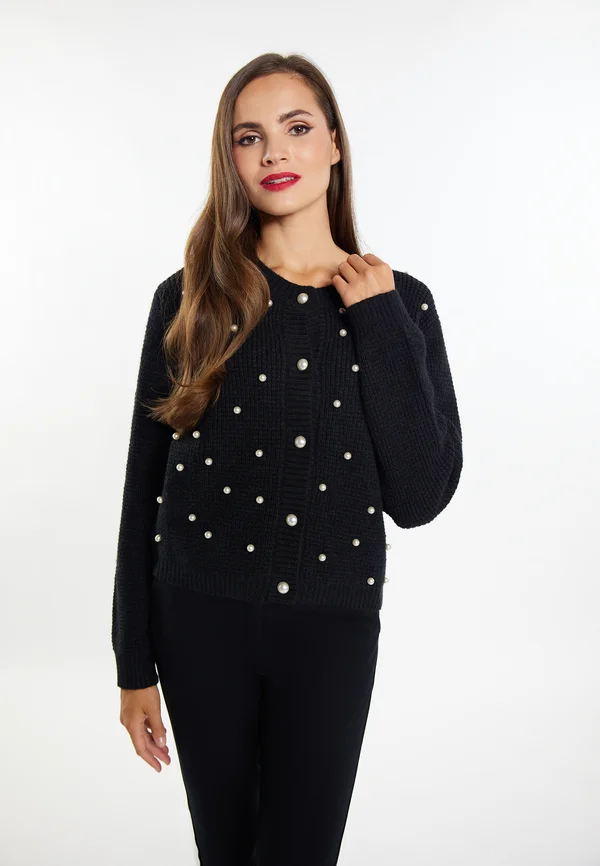 Strickjacke - schwarz