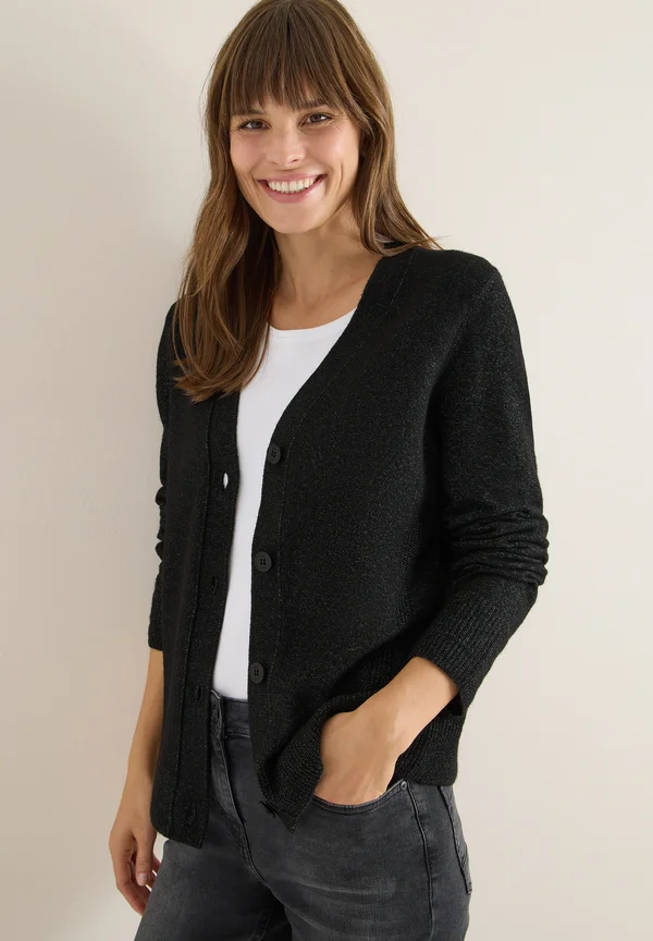 Strickjacke - schwarz