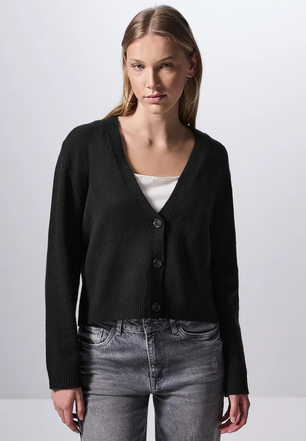 Strickjacke - schwarz