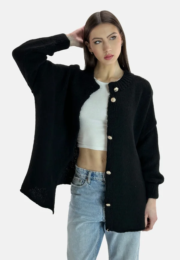 Strickjacke - schwarz