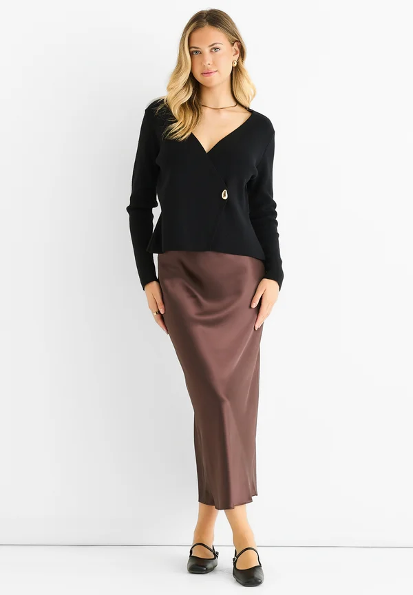 Strickjacke - schwarz