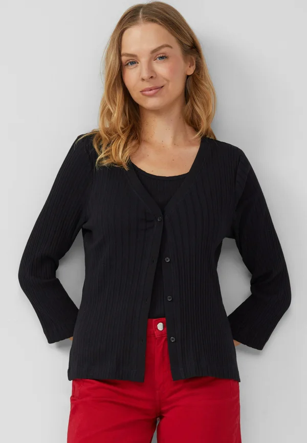 Strickjacke - schwarz