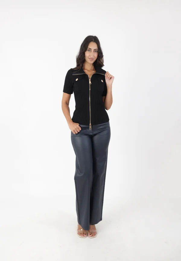 Strickjacke - schwarz