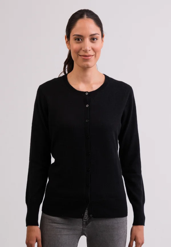 Strickjacke - schwarz