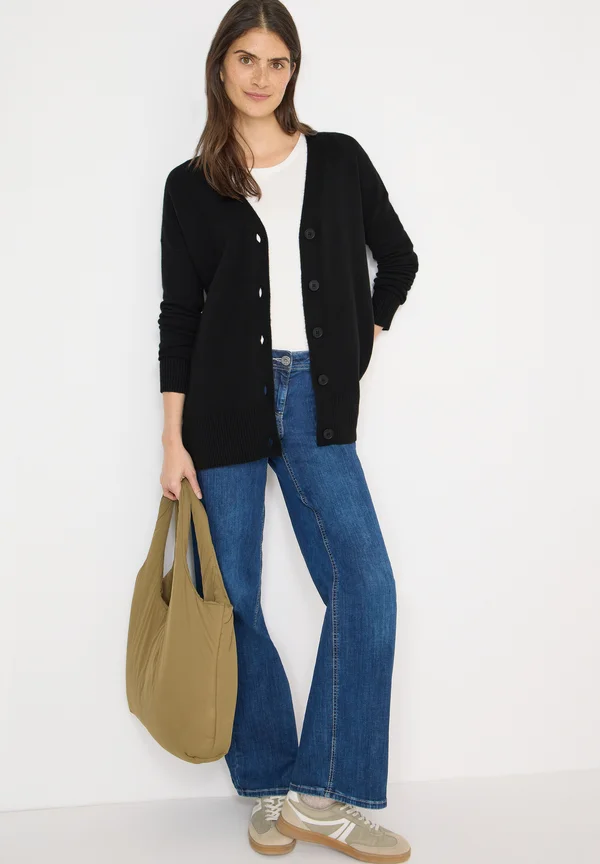 Strickjacke - schwarz