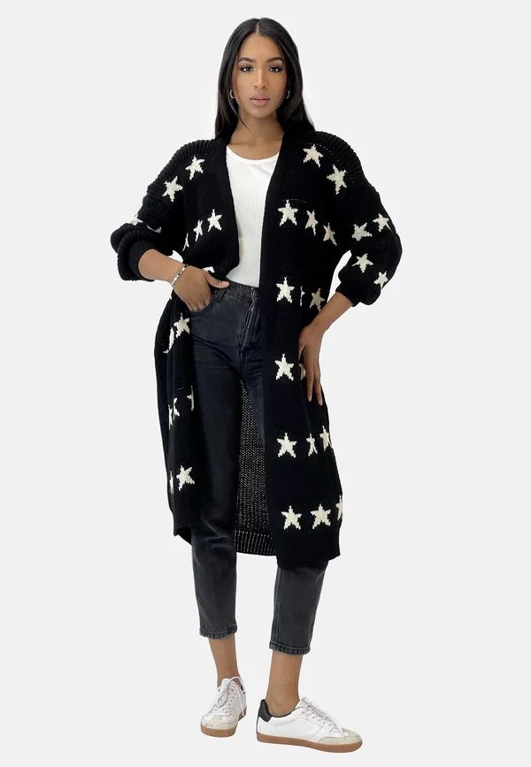 Strickjacke - schwarz