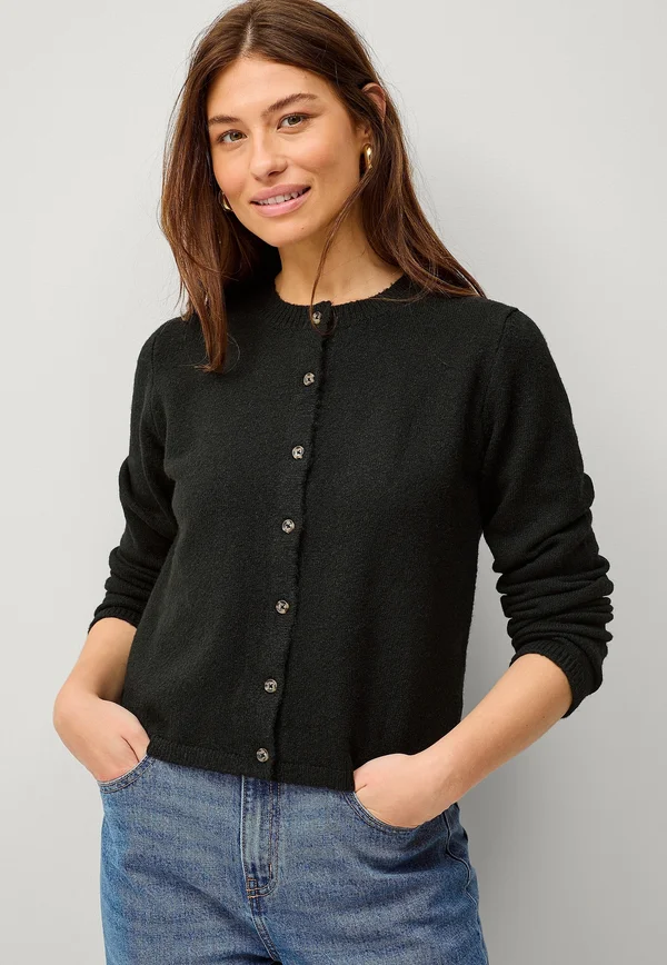 Strickjacke - schwarz