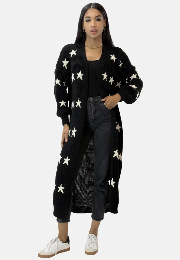 Strickjacke - schwarz