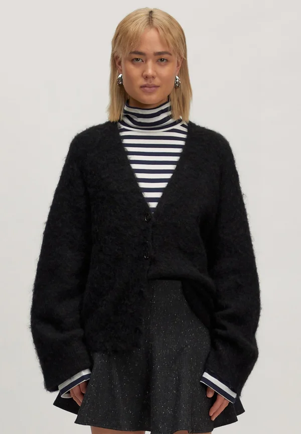 Strickjacke - schwarz