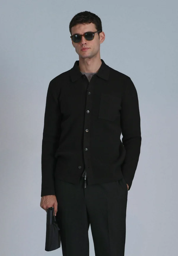 Strickjacke - schwarz