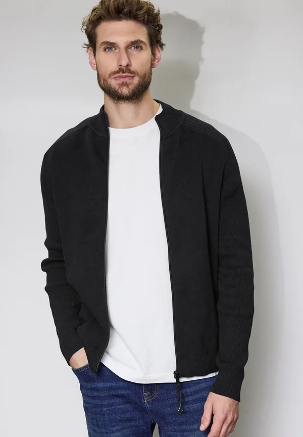 Strickjacke - schwarz