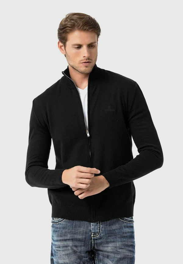 Strickjacke - schwarz