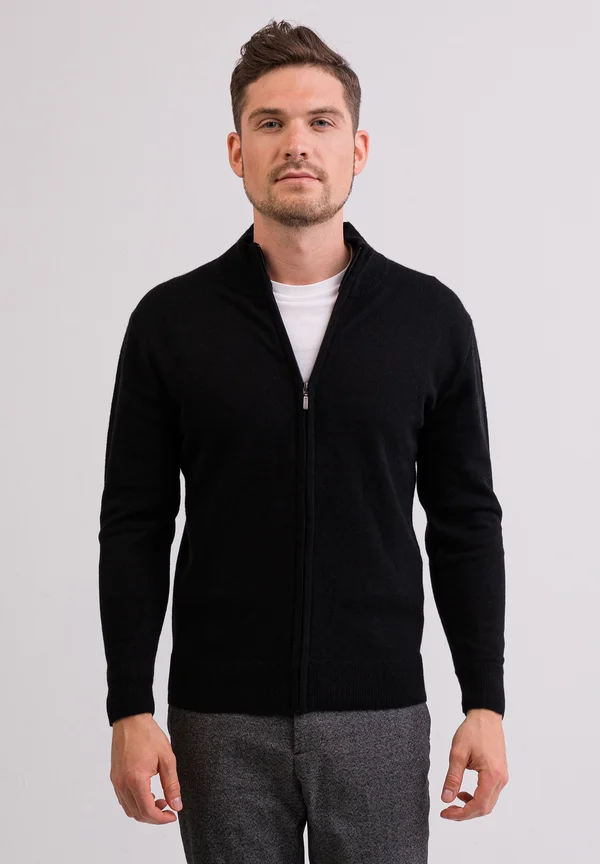 Strickjacke - schwarz