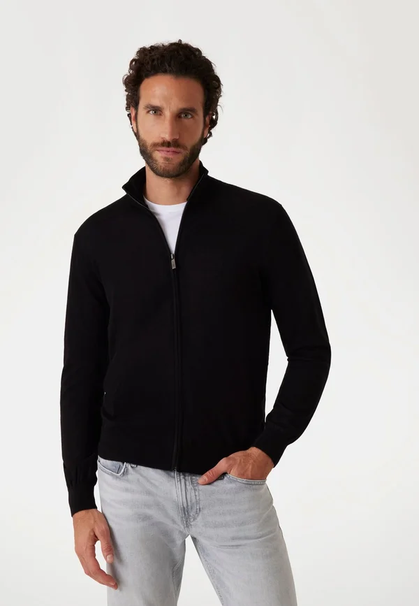 Strickjacke - schwarz