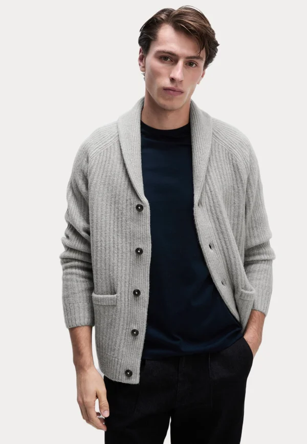 Strickjacke - silver grey