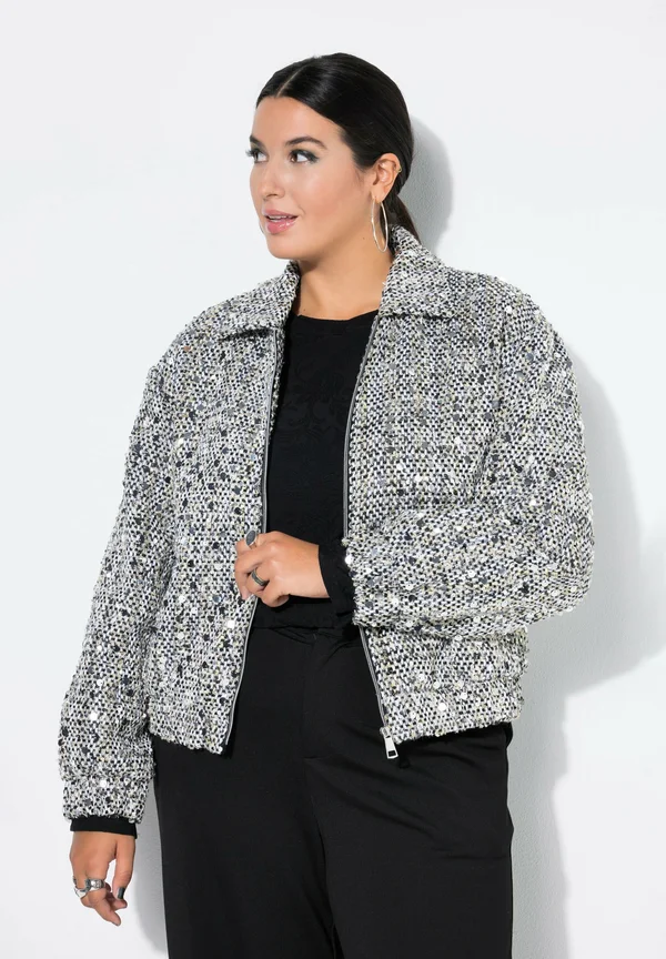Strickjacke - silver