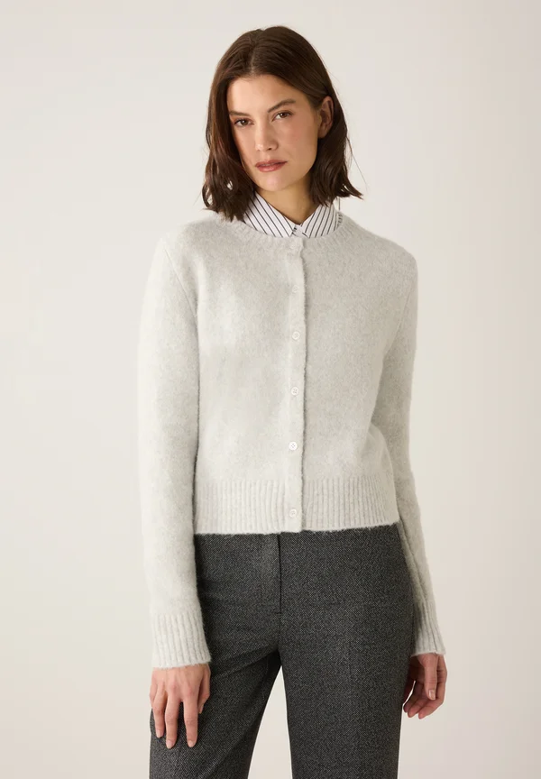 Strickjacke - silvergrey melange