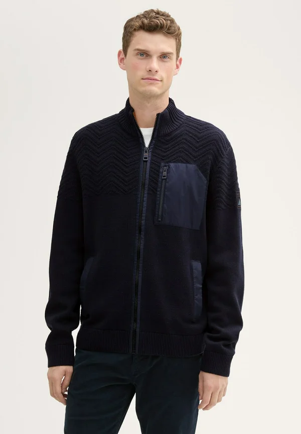 Strickjacke - sky captain blue