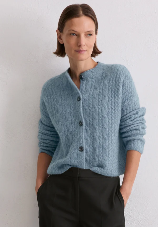 Strickjacke - slate blue
