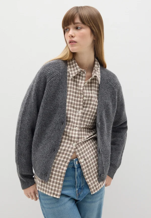 Strickjacke - slate grey