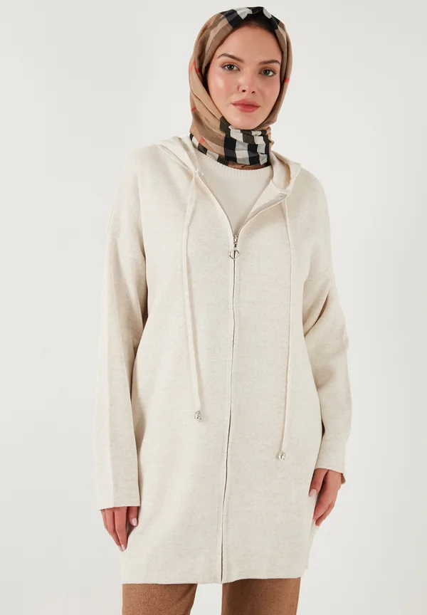 Strickjacke - stone