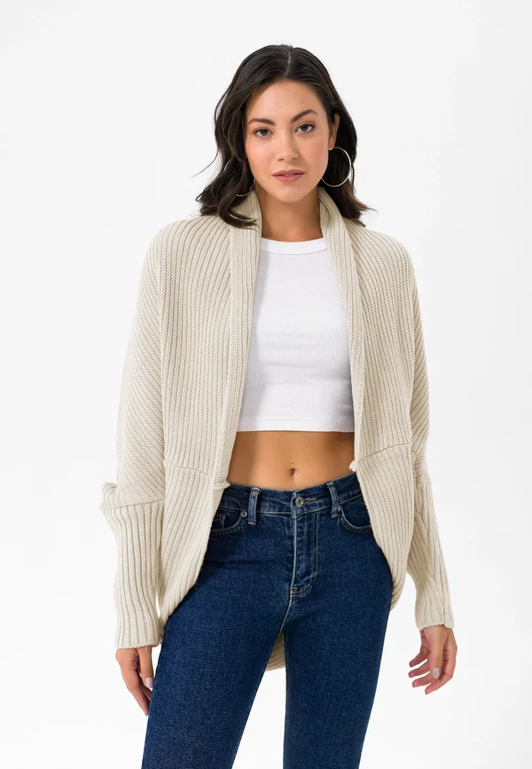 Strickjacke - stone