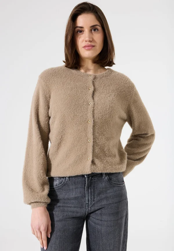Strickjacke - taupe