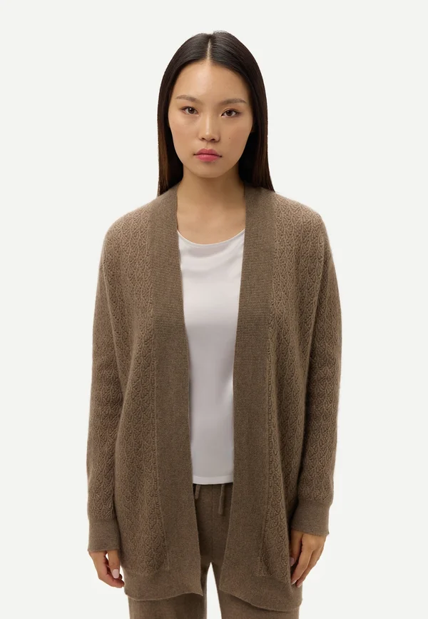 Strickjacke - taupe