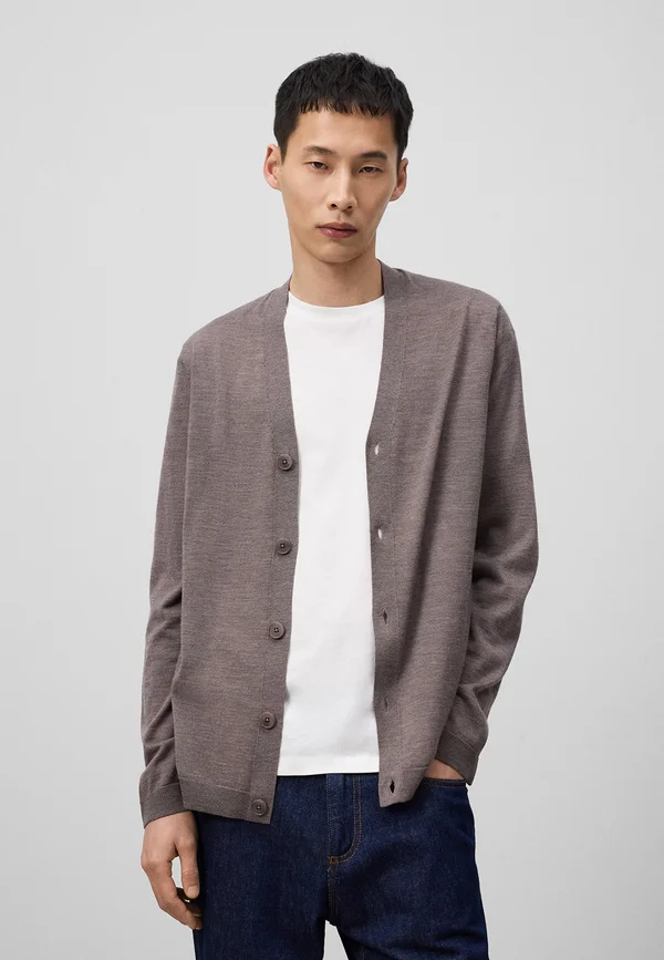 Strickjacke - taupe