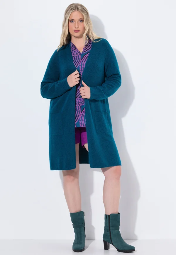 Strickjacke - teal blue